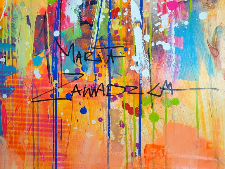 Original Abstract Animal Painting by Marta Zawadzka