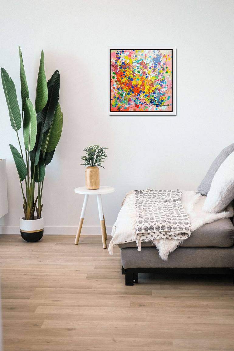 Original Impressionism Abstract Painting by Marta Zawadzka