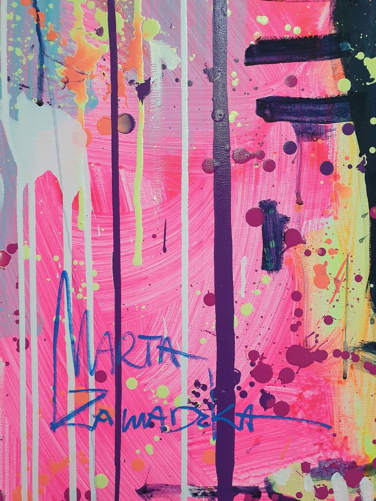 Original Abstract Pop Culture/Celebrity Painting by Marta Zawadzka