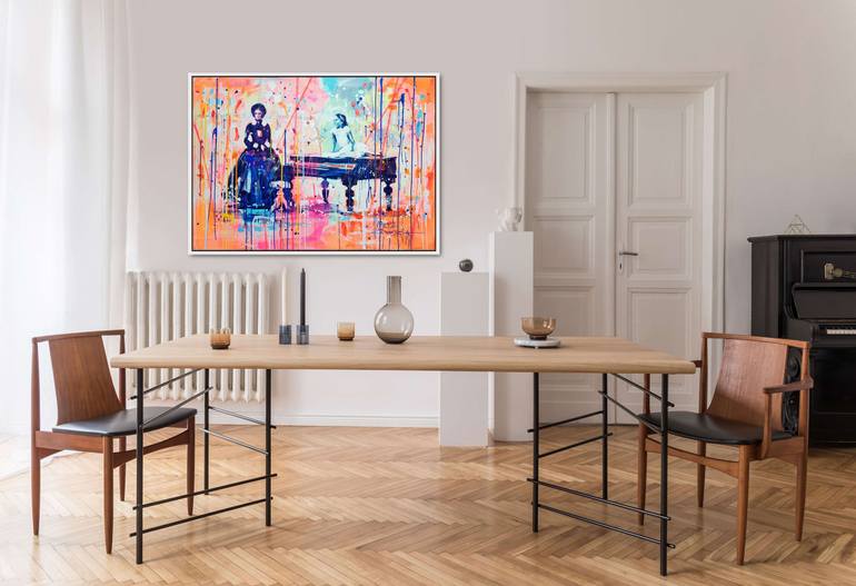 Original Abstract Pop Culture/Celebrity Painting by Marta Zawadzka