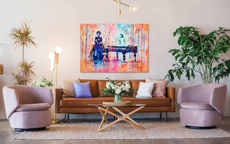 Original Abstract Pop Culture/Celebrity Painting by Marta Zawadzka