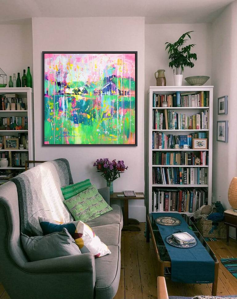 Original Abstract Landscape Painting by Marta Zawadzka