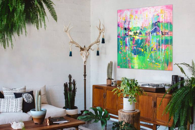 Original Abstract Landscape Painting by Marta Zawadzka