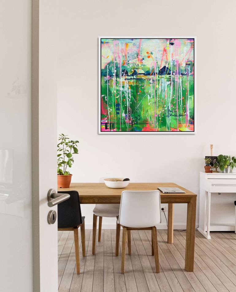 Original Abstract Landscape Painting by Marta Zawadzka