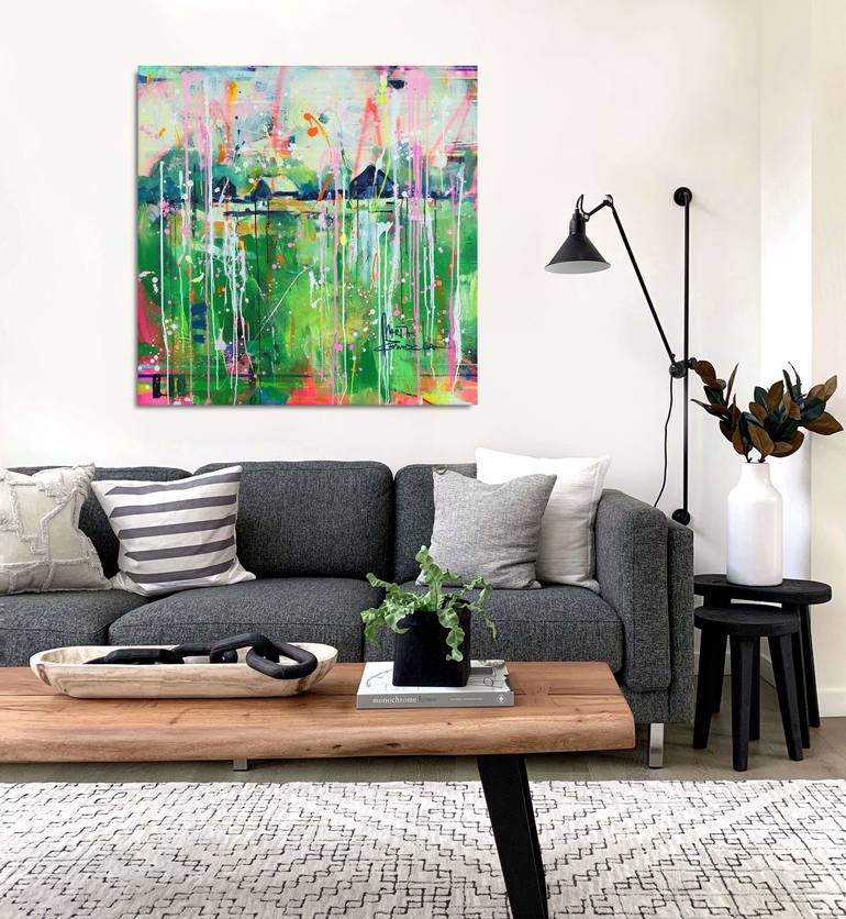 Original Abstract Landscape Painting by Marta Zawadzka