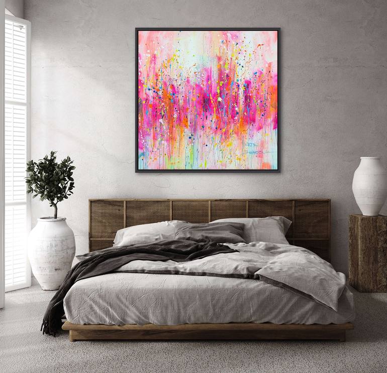 Original Abstract Expressionism Abstract Painting by Marta Zawadzka