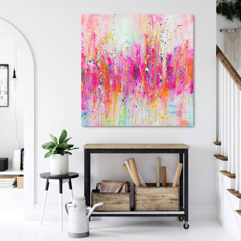 Original Abstract Expressionism Abstract Painting by Marta Zawadzka