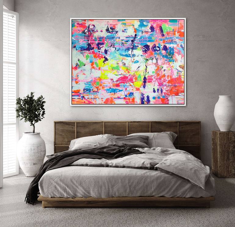 Original Abstract Expressionism Abstract Painting by Marta Zawadzka