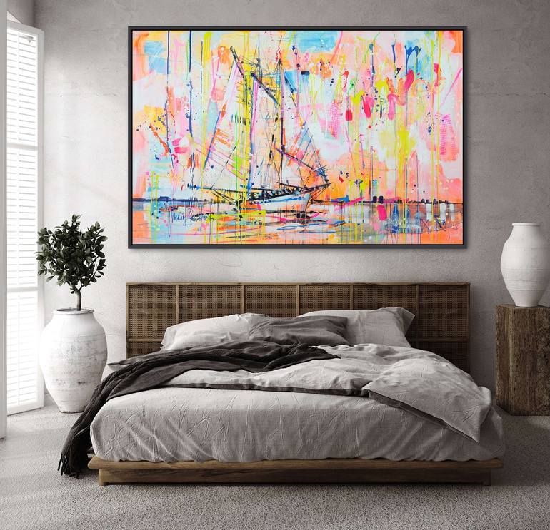 Original Abstract Landscape Painting by Marta Zawadzka