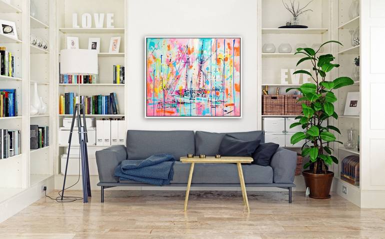 Original Abstract Landscape Painting by Marta Zawadzka