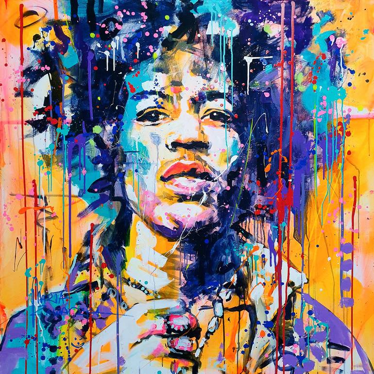 Jimi Painting by Marta Zawadzka | Saatchi Art