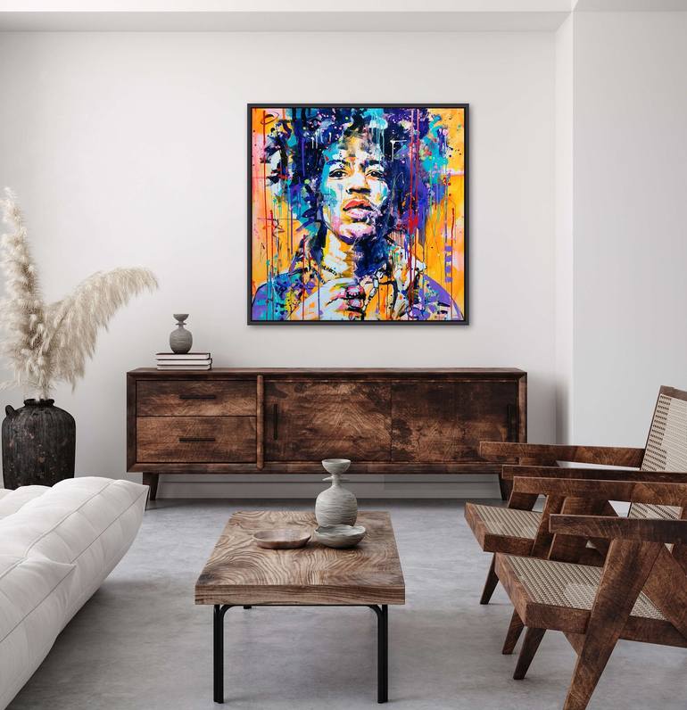 Original Abstract Pop Culture/Celebrity Painting by Marta Zawadzka