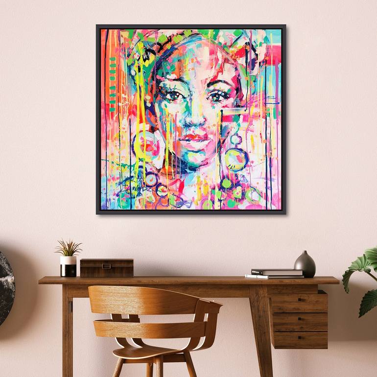 Original Abstract Women Painting by Marta Zawadzka