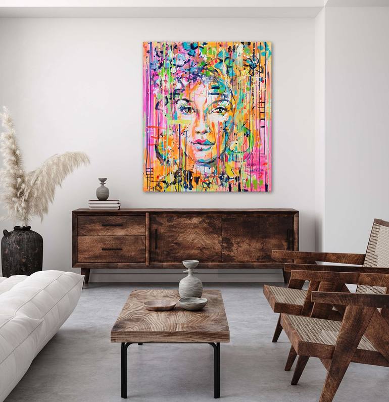 Original Abstract Women Painting by Marta Zawadzka