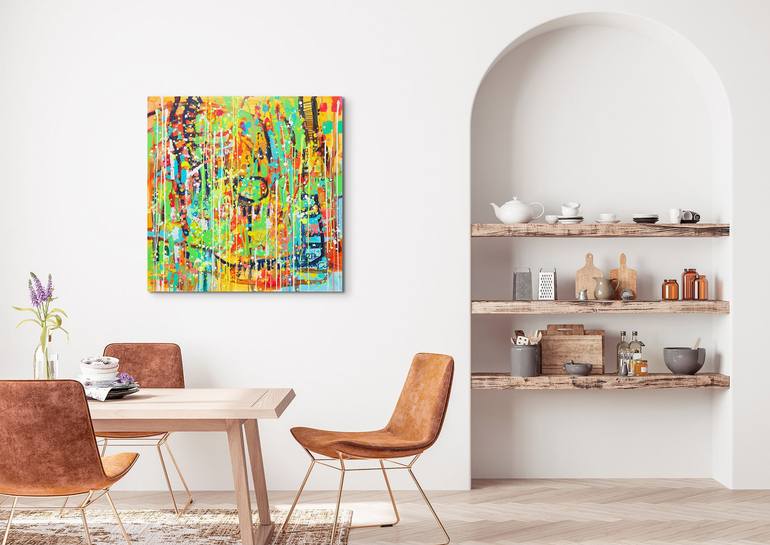 Original Abstract Landscape Painting by Marta Zawadzka