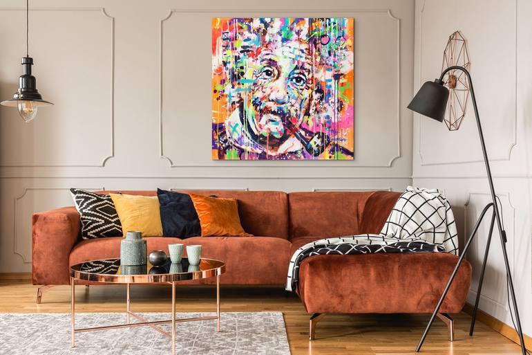 Original Abstract Pop Culture/Celebrity Painting by Marta Zawadzka