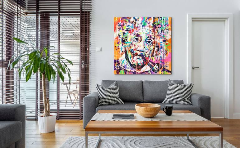 Original Abstract Pop Culture/Celebrity Painting by Marta Zawadzka