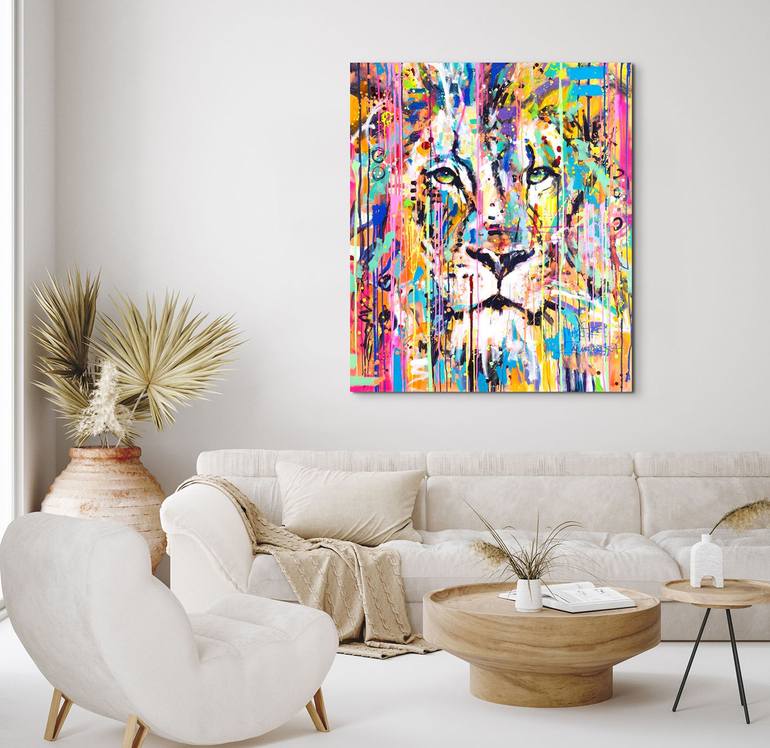 Original Abstract Animal Painting by Marta Zawadzka