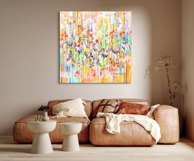 Original Abstract Landscape Painting by Marta Zawadzka