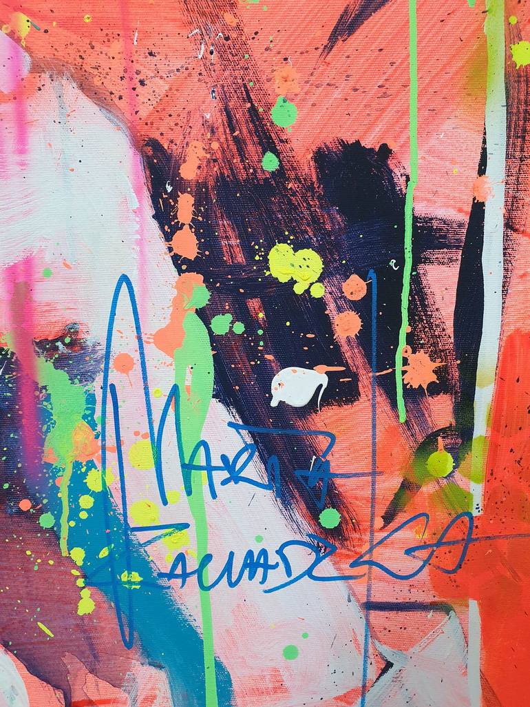 Original Abstract Pop Culture/Celebrity Painting by Marta Zawadzka