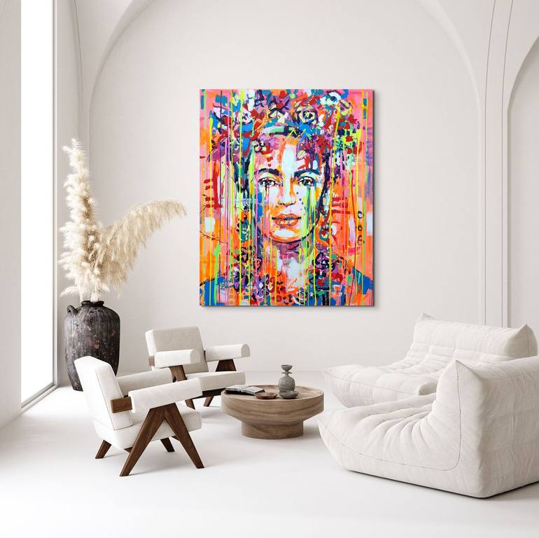 Original Abstract Pop Culture/Celebrity Painting by Marta Zawadzka