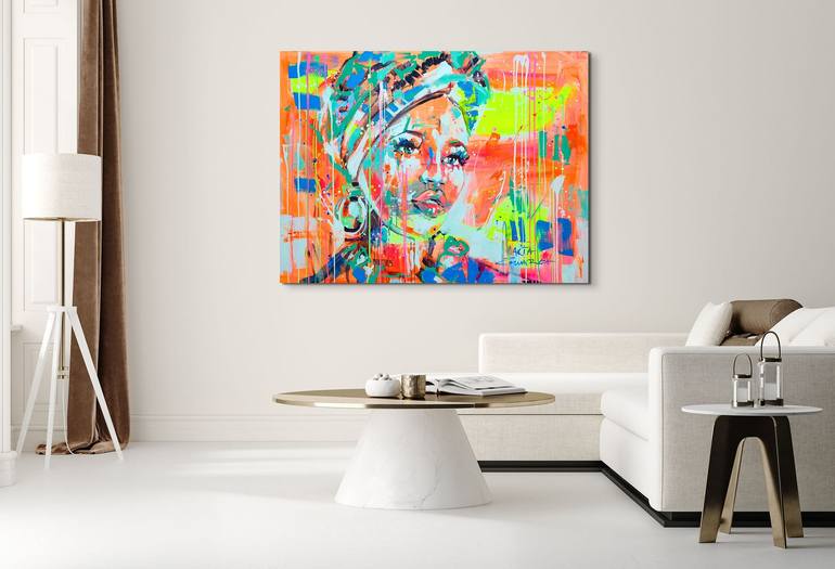 Original Abstract Women Painting by Marta Zawadzka