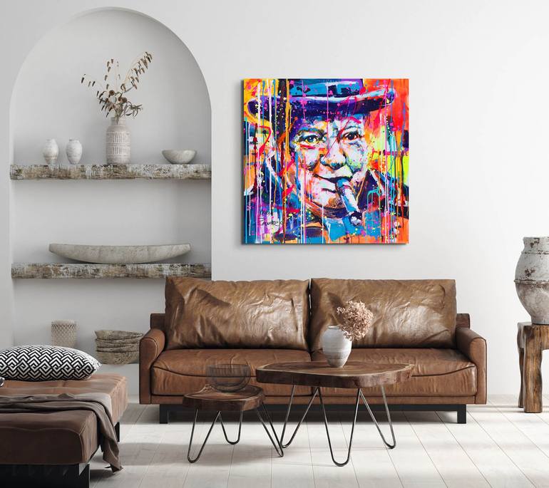 Original Abstract Political Painting by Marta Zawadzka