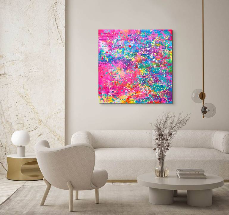 Original Abstract Expressionism Abstract Painting by Marta Zawadzka