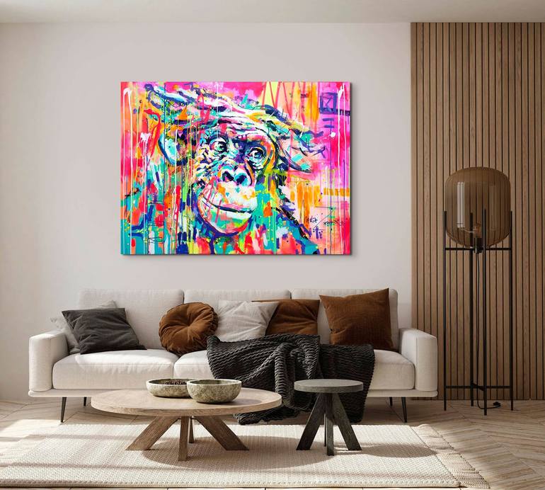 Original Abstract Animal Painting by Marta Zawadzka