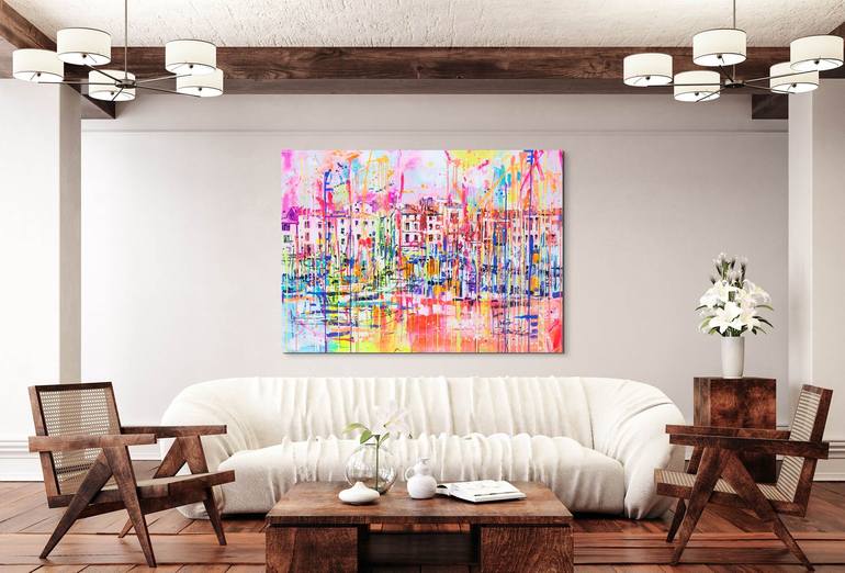 Original Abstract Landscape Painting by Marta Zawadzka