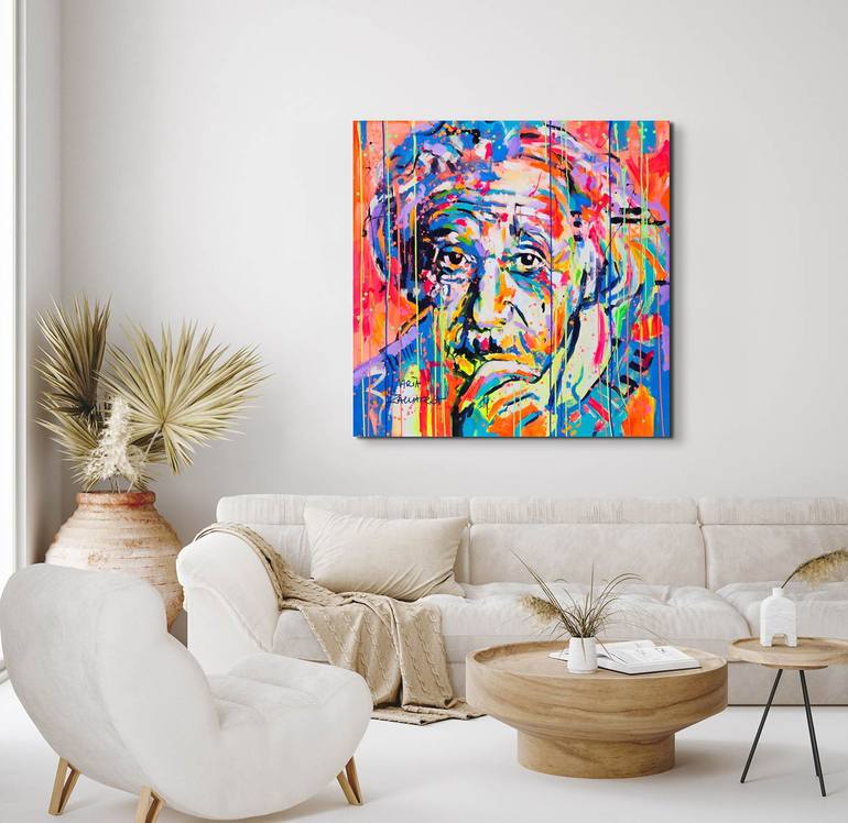 Original Abstract Pop Culture/Celebrity Painting by Marta Zawadzka