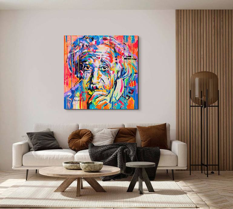 Original Abstract Pop Culture/Celebrity Painting by Marta Zawadzka