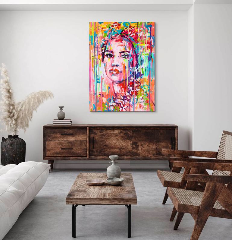 Original Abstract Women Painting by Marta Zawadzka