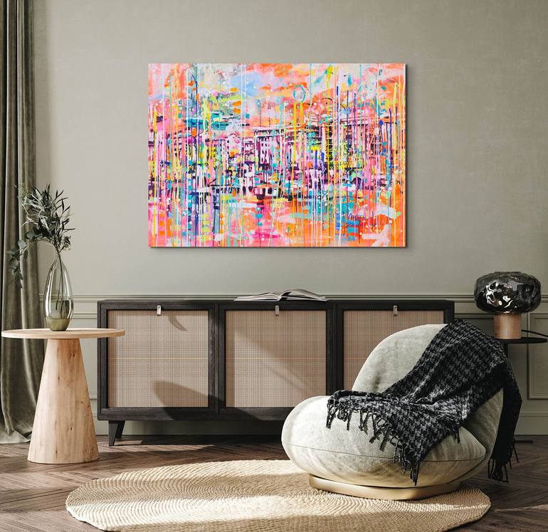 Original Abstract Landscape Painting by Marta Zawadzka