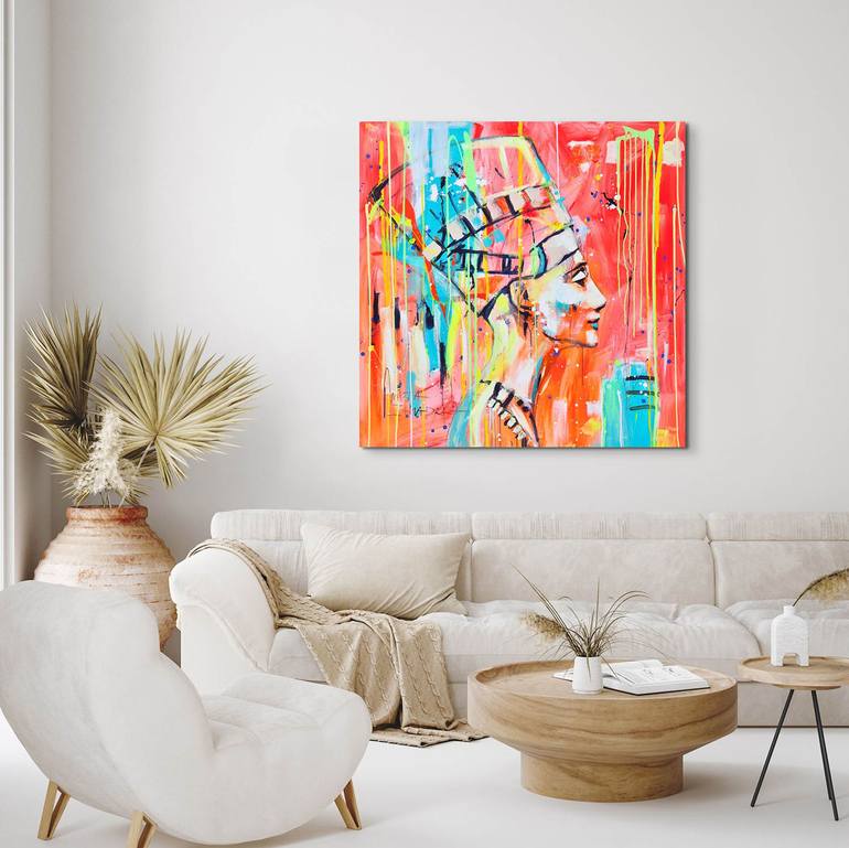 Original Abstract Women Painting by Marta Zawadzka