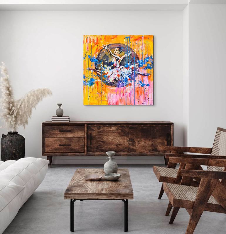 Original Abstract Women Painting by Marta Zawadzka