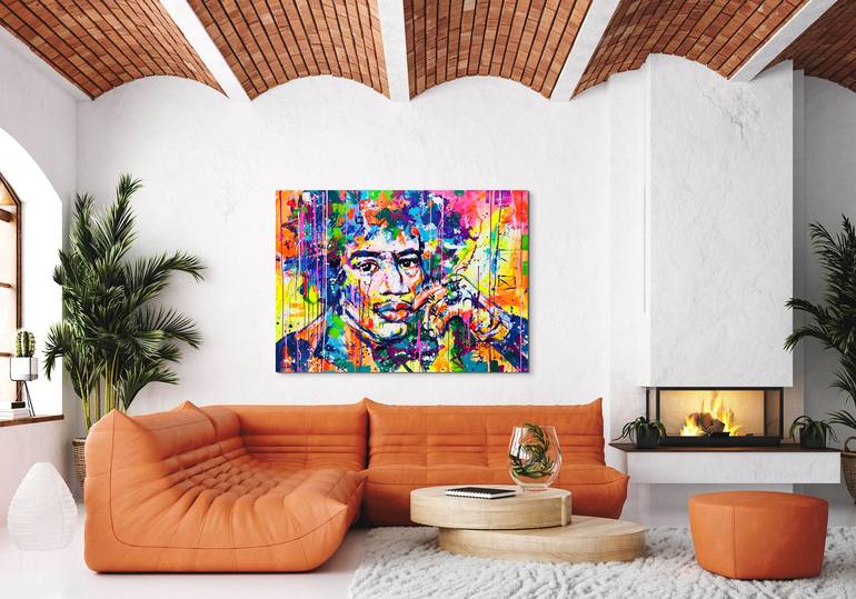 Original Abstract Music Painting by Marta Zawadzka