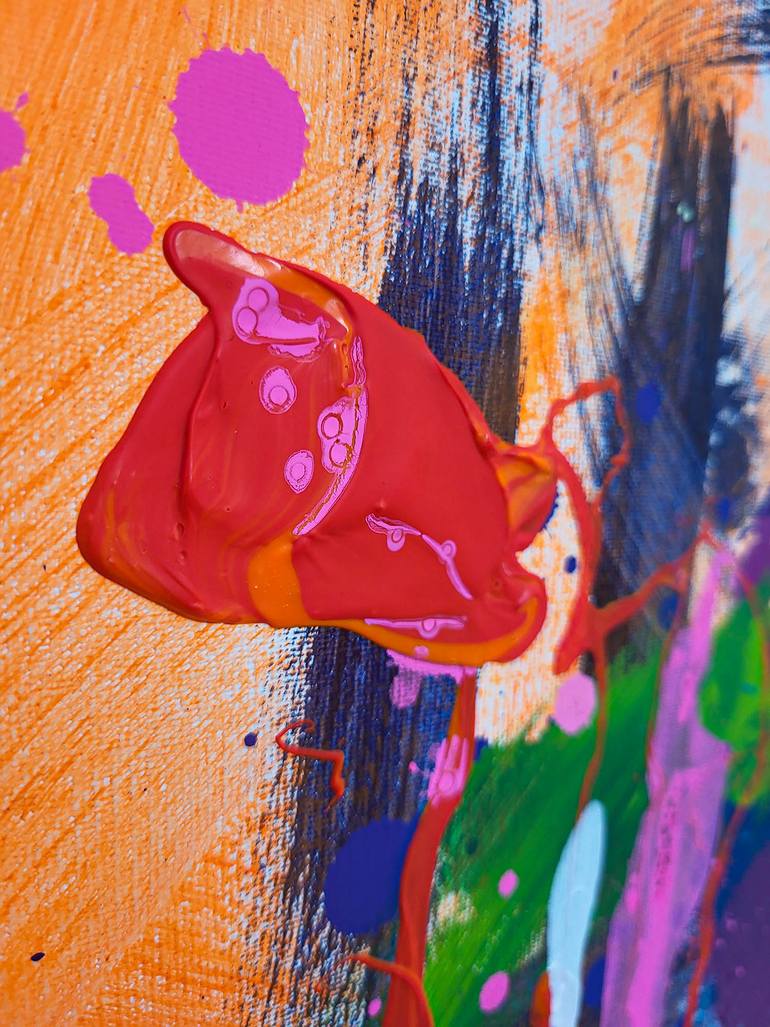 Original Abstract Music Painting by Marta Zawadzka