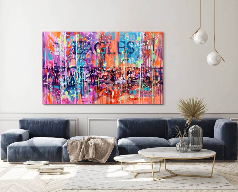 Original Abstract Pop Culture/Celebrity Painting by Marta Zawadzka