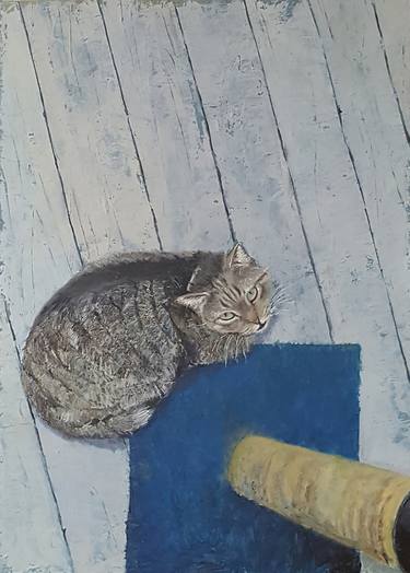 Print of Cats Paintings by Isil Gulecyuz