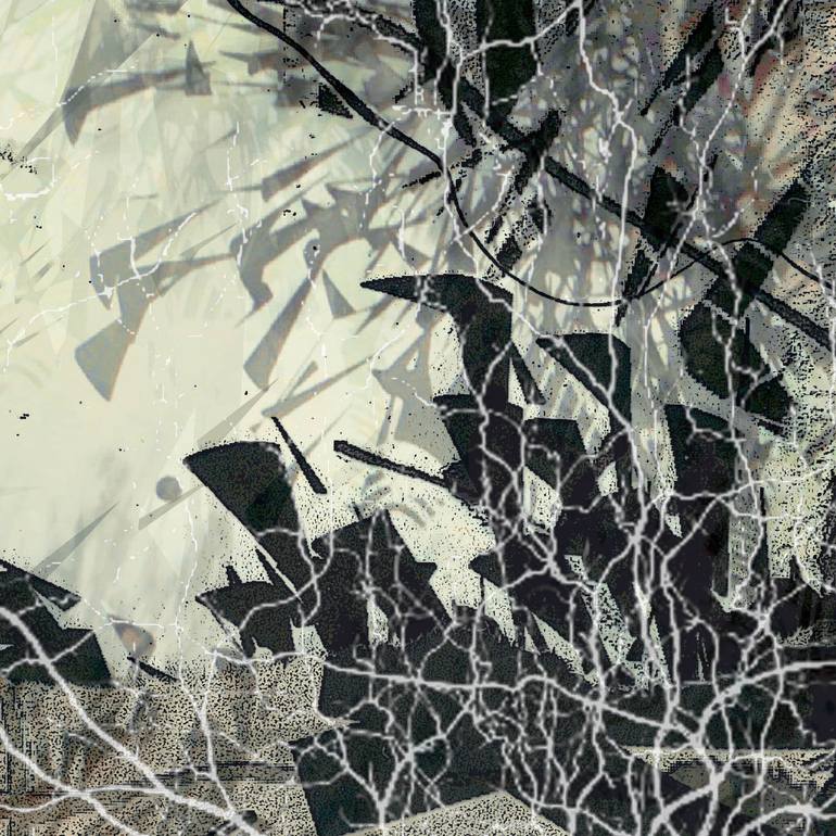 Original Abstract Expressionism Nature Mixed Media by Ton Van Velsen