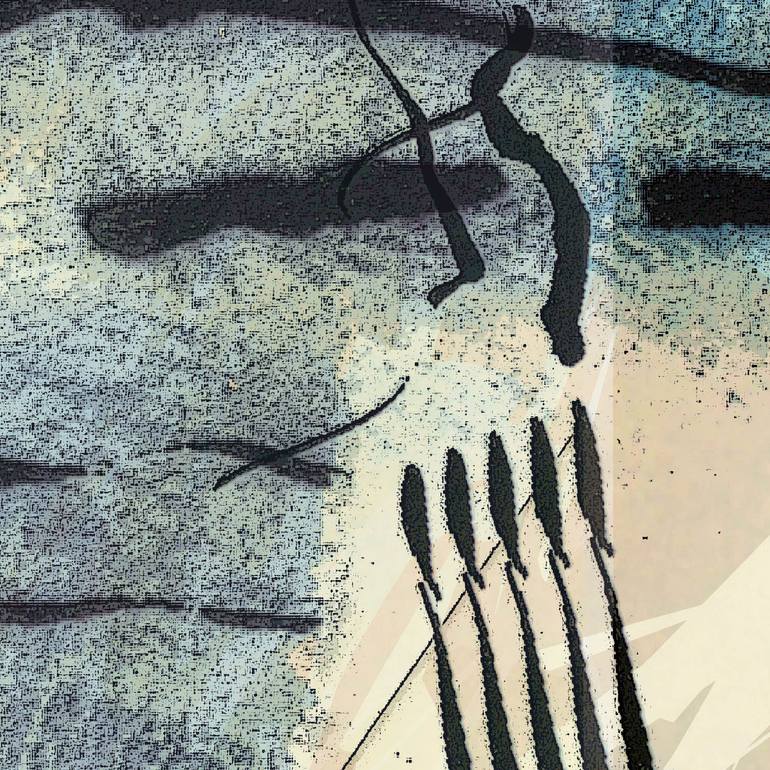 Original Abstract Expressionism Nature Mixed Media by Ton Van Velsen