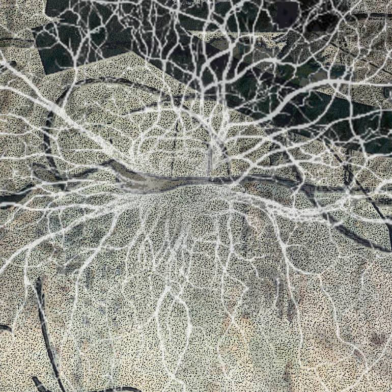 Original Abstract Expressionism Nature Mixed Media by Ton Van Velsen