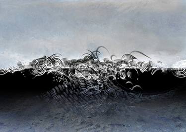 Original Conceptual Seascape Drawings by Ton van Velsen