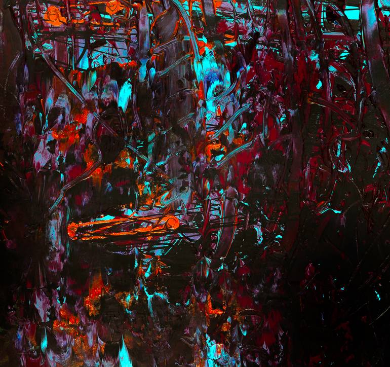Original Abstract Expressionism Men Painting by Piotr Ambroziak