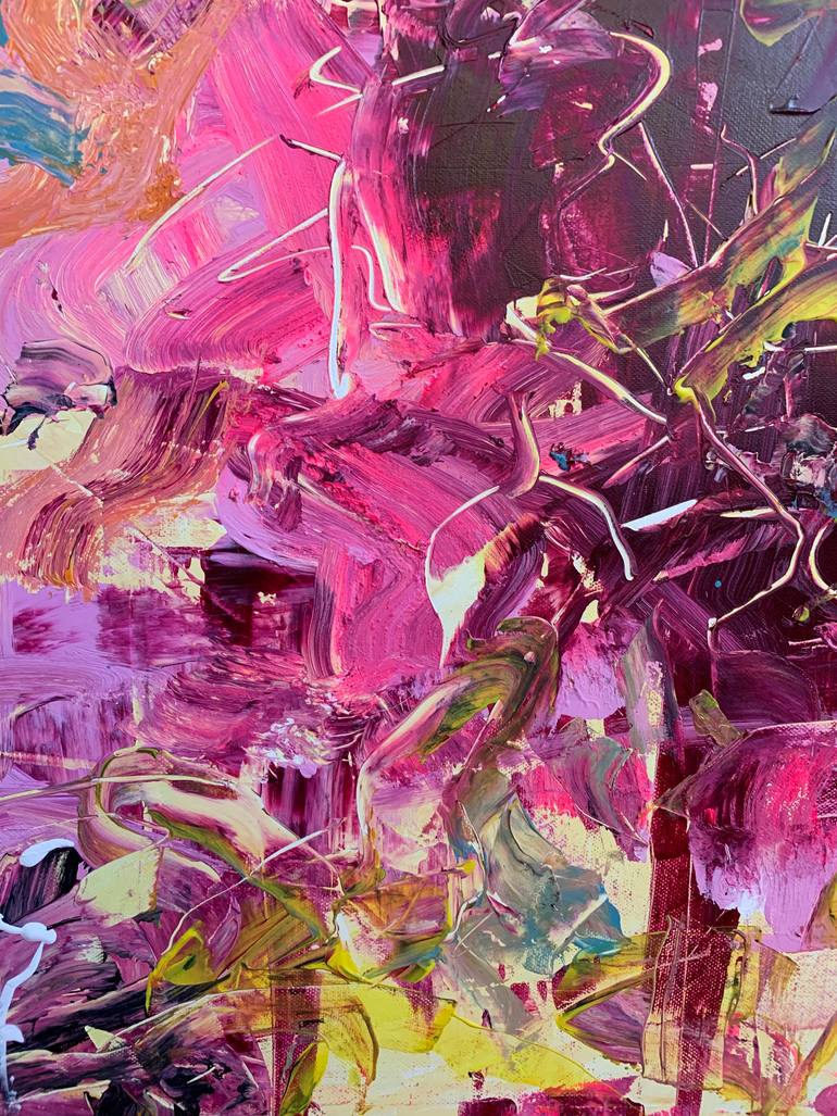 Original Expressionism Abstract Painting by Vera Hruba