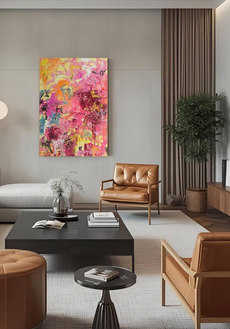 Original Expressionism Abstract Painting by Vera Hruba