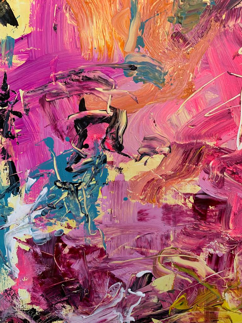 Original Expressionism Abstract Painting by Vera Hruba