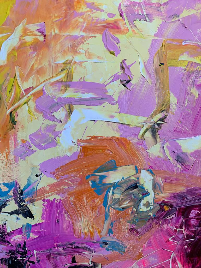 Original Expressionism Abstract Painting by Vera Hruba