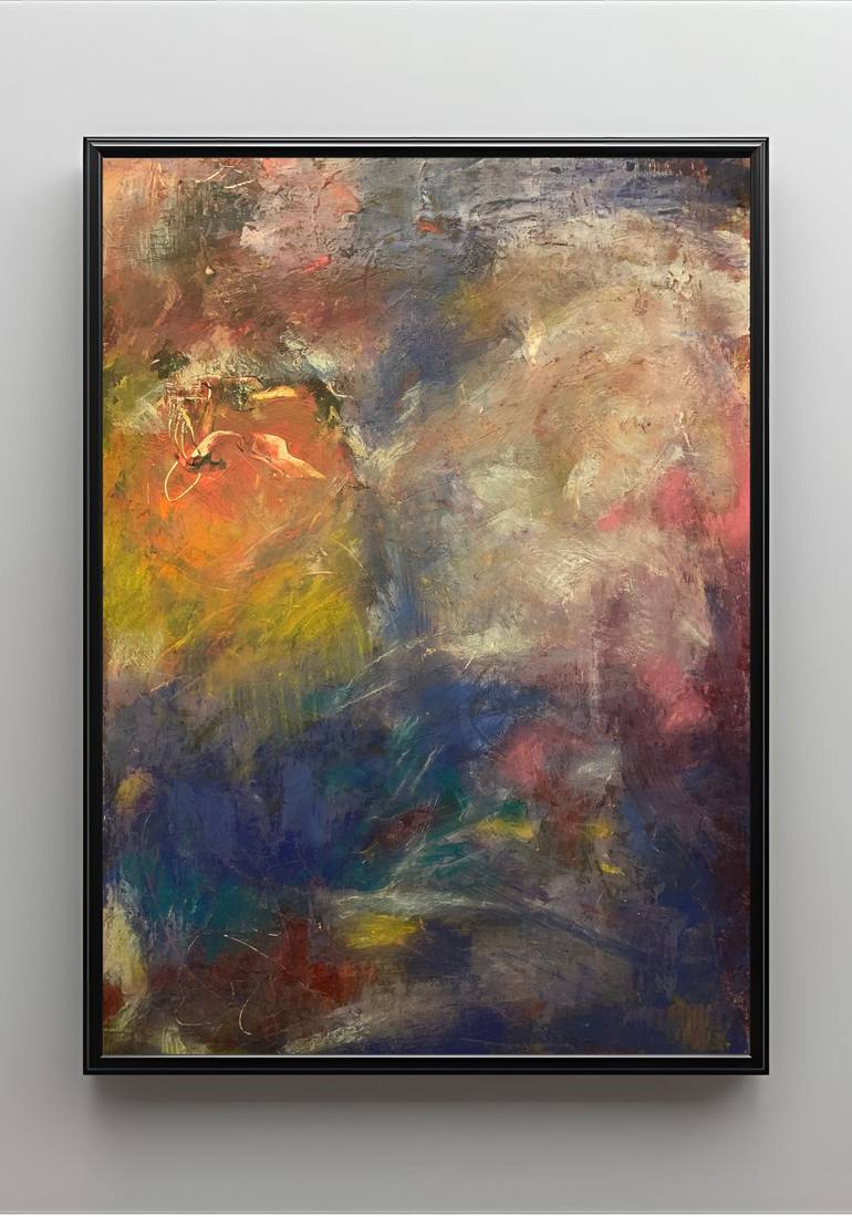Original Expressionism Abstract Painting by Vera Hruba